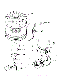 Magneto parts for Tecumseh Lawn & Garden Engine HS40-55505G from AppliancePartsPros.com