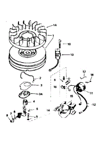 Magneto No. 610942A parts for Tecumseh Lawn & Garden Engine HS40-55515G from AppliancePartsPros.com