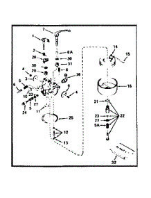 Carburetor No. 631667 parts for Tecumseh Lawn & Garden Engine HS40-55515G from AppliancePartsPros.com