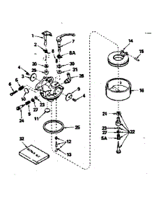 Carburetor No. 631667 parts for Tecumseh Lawn & Garden Engine HS40-55515H from AppliancePartsPros.com