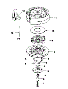 Rewind Starter parts for Tecumseh Lawn & Garden Engine HS40-55598K from AppliancePartsPros.com