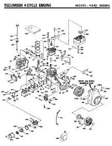 Tecumseh 4-Cylce Engine parts for Tecumseh Lawn & Garden Engine HS40-55598K from AppliancePartsPros.com