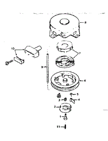 Rewind Starter No. 590420 parts for Tecumseh Lawn & Garden Engine HS50-67036C from AppliancePartsPros.com