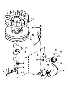 Magneto No. 610862 parts for Tecumseh Lawn & Garden Engine HS50-67099A from AppliancePartsPros.com