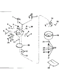 Carburetor No. 631701 parts for Tecumseh Lawn & Garden Engine HS50-67099C from AppliancePartsPros.com