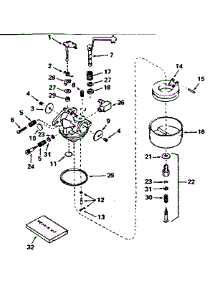 Carburetor No. 631923 parts for Tecumseh Lawn & Garden Engine HS50-67099C from AppliancePartsPros.com