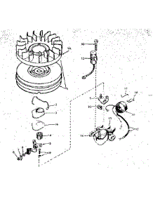 Magneto No. 610862 parts for Tecumseh Lawn & Garden Engine HS50-67106A from AppliancePartsPros.com