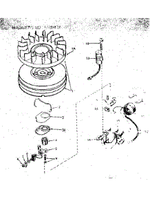 Magneto No. 610942A parts for Tecumseh Lawn & Garden Engine HS50-67106A from AppliancePartsPros.com
