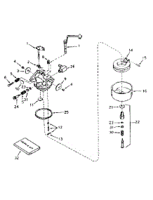 Carburetor No. 631923 parts for Tecumseh Lawn & Garden Engine HS50-67106C from AppliancePartsPros.com