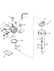 Carburetor No. 631923 parts for Tecumseh Lawn & Garden Engine HS50-67119B from AppliancePartsPros.com