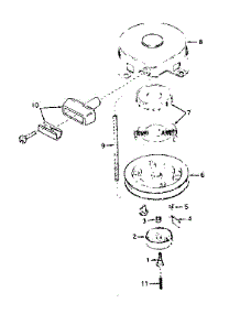 Rewind Starter No. 590420 parts for Tecumseh Lawn & Garden Engine HS50-67119C from AppliancePartsPros.com