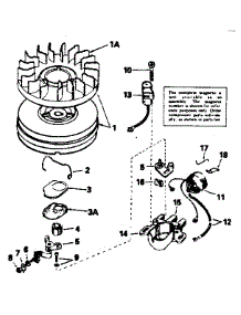 Magneto No.611025 parts for Tecumseh Lawn & Garden Engine HS50-67124D from AppliancePartsPros.com