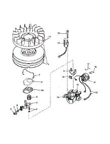 Magneto parts for Tecumseh Lawn & Garden Engine HS50-67143B from AppliancePartsPros.com