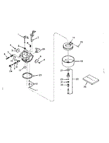 Carburetor parts for Tecumseh Lawn & Garden Engine HS50-67143B from AppliancePartsPros.com