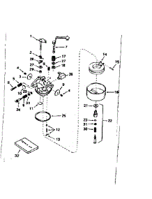 Carburetor parts for Tecumseh Lawn & Garden Engine HS50-67161C from AppliancePartsPros.com