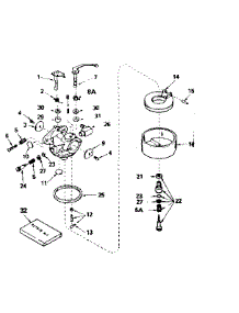Carburetor No. 631702 parts for Tecumseh Lawn & Garden Engine HS50-67204D from AppliancePartsPros.com
