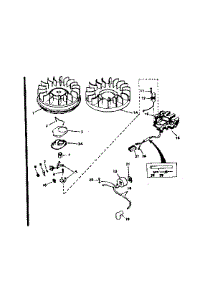 Magneto No. 611036 parts for Tecumseh Lawn & Garden Engine HS50-67204D from AppliancePartsPros.com