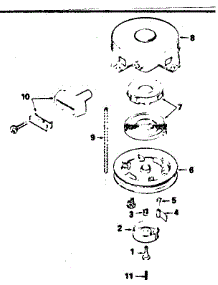 Rewind Starter No. 590420 parts for Tecumseh Lawn & Garden Engine HS50-67208D from AppliancePartsPros.com