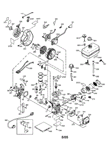 Engine Assembly parts for Tecumseh Lawn & Garden Engine HSK600-1627T from AppliancePartsPros.com