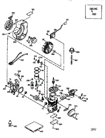 Engine 71-143 Hsk600-1707S parts for Tecumseh Lawn & Garden Engine HSK600-1707S from AppliancePartsPros.com
