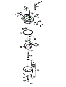 Carburetor  640088 parts for Tecumseh Lawn & Garden Engine HSK850-8330C from AppliancePartsPros.com