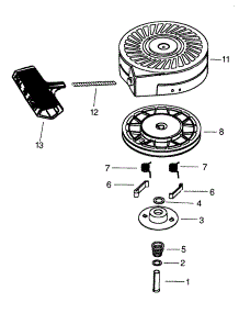Recoil Starter (Optional) parts for Tecumseh Lawn & Garden Engine HSK850-8336E from AppliancePartsPros.com