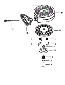 Recoil Starter (Optional) parts for Tecumseh Lawn & Garden Engine HSSK50-67403U from AppliancePartsPros.com