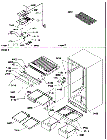 Interior Cabinet And Drain Block Assembly parts for Amana Top-Mount Refrigerator HT600W-P1319401WW from AppliancePartsPros.com