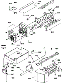 Ice Maker Assembly And Parts parts for Amana Top-Mount Refrigerator HT600W-P1319401WW from AppliancePartsPros.com