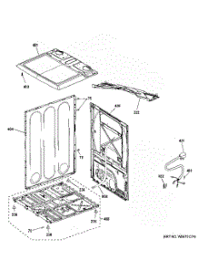 Cabinet & Top Panel parts for Hot Point Dryer HTX21GASK0WW from AppliancePartsPros.com