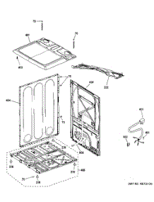 Cabinet & Top Panel parts for Ge Dryer HTX24GASK1WS from AppliancePartsPros.com