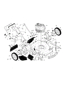 Engine / Housing / Handle parts for Husqvarna Gas Walk-Behind Mower HU550FH-96143009605 from AppliancePartsPros.com