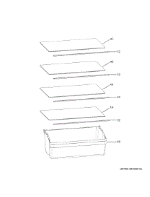 Shelves & Drawers parts for Hot Point Upright Freezer HUF13LTRBWW from AppliancePartsPros.com