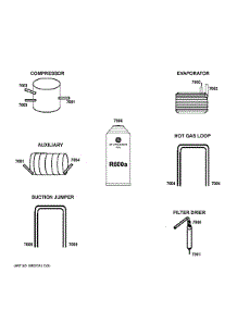 Lokring Connectors parts for Hot Point Upright Freezer HUF13LTRBWW from AppliancePartsPros.com