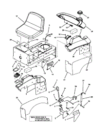 Fuel Tank / Operators Seat parts for Snapper Rear-Engine Riding Mower HZS15421KVE from AppliancePartsPros.com
