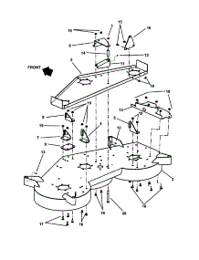 48" Mower Deck Sub-Assembly parts for Snapper Rear-Engine Riding Mower HZS16481BVE from AppliancePartsPros.com