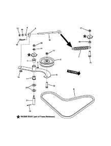 Hydro Idler parts for Snapper Rear-Engine Riding Mower HZT21480BV from AppliancePartsPros.com