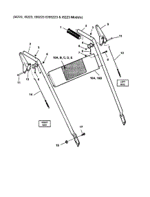 Handles / Controls (Conventional) parts for Snapper Gas Snowblower I55223 from AppliancePartsPros.com