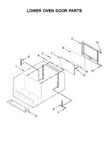Lower Oven Door Parts parts for Ikea Electric Wall Oven IBD350DS04 from AppliancePartsPros.com