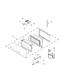 Door Parts parts for Ikea Built-In Microwave IBMS1455DS00 from AppliancePartsPros.com