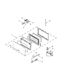 Door Parts parts for Ikea Built-In Microwave IBMS1455DS01 from AppliancePartsPros.com