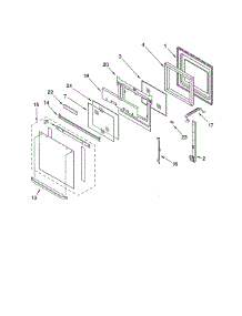 Oven Door parts for Ikea Electric Wall Oven IBS330PRS00 from AppliancePartsPros.com