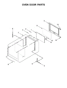 Oven Door Parts parts for Ikea Electric Wall Oven IBS350DS03 from AppliancePartsPros.com