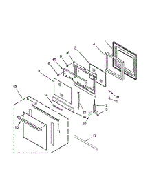Oven Door Parts parts for Ikea Electric Wall Oven IBS550PWW01 from AppliancePartsPros.com