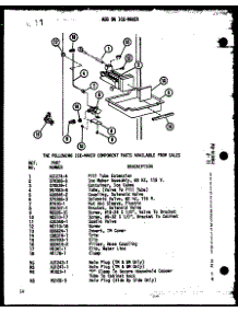 Add On Ice-Maker (Ic-2 / P36415-2W) parts for Amana Upright Freezer IC2-P3641502W-FRZ from AppliancePartsPros.com