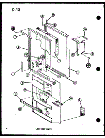 Lower Door Parts (Tm14g-C / P75658-8Wc) (Tm14g / P75658-8W) (Tm14g-L / P75658-8Wl) (Tm14g-A / P75658-8Wa) (Tm14g-G / P75658-8Wg) (Tm16sp / P75658-7W) (Tm16sp-G / P75658-7Wg) (Tm16sp-A / P75658-7Wa) (Tm16sp-C / P75658-7Wc) (Tm16sp-L / P75658-7Wl) parts for Amana Top-Mount Refrigerator IC2-P3641505W from AppliancePartsPros.com