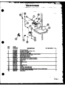 Add On Ice-Maker (Ic2 / P3641505w) parts for Amana Upright Freezer IC2-P3641505W-FRZ from AppliancePartsPros.com