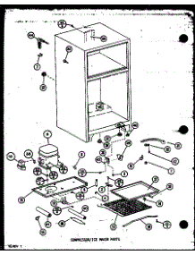 Compressor / Ice Maker Parts (Tm14m / P7705208w) (Tm14ml / P7705208wl) (Tm14m1 / P7705209w) (Tm14m1l / P7705209wl) (Tm14m1g / P7705209wg) (Tm14nl / P7705210wl) (Tm14n / P7705210w) (Tm14n1g / P7705211wg) (Tm14n1 / P7705211w) (Tm14n1l / P7705211wl) parts for Amana Top-Mount Refrigerator IC2-P3641508W from AppliancePartsPros.com