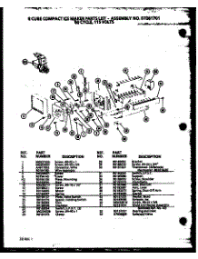 8 Cube Compact Ice Maker (Cic3 / P8735801w) parts for Amana Upright Freezer IC2-P3641508W-FRZ from AppliancePartsPros.com