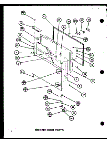 Freezer Door Parts (Bc20h / P7680805w) (Br-20H / P7680806w) (Bc20h / P7680807w) (Br-20H / P7680808w) (Bc20h / P7680810w) (Br-20H / P7680811w) parts for Amana Bottom-Mount Refrigerator IC3-P7621301W-BM from AppliancePartsPros.com